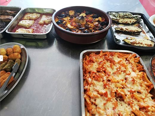 arroces, horneados, ensaladas, postres, etc