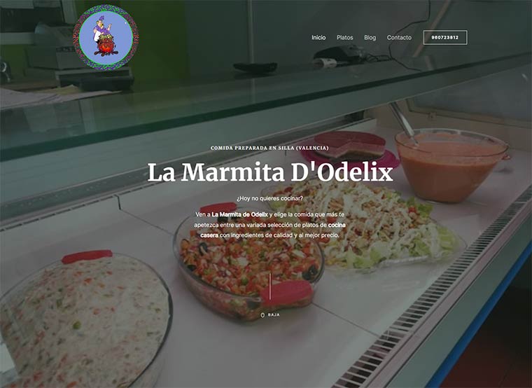 nuevo sitio web La Marmita de Odelix